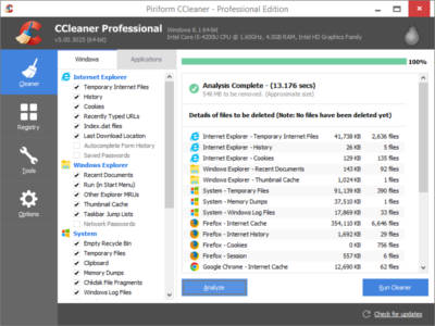 Ccleaner screenshot