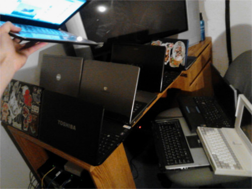 Laptops to repair in my bedroom